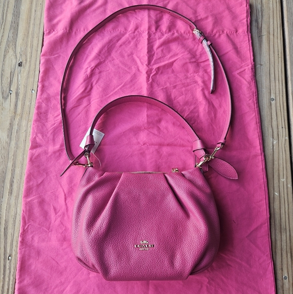 Bright Violet Coach (small) Shoulder Bag - Picture 1 of 8